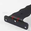 2Pcs Heavy Duty Carbon Steel L Shaped Bracket - Invisible Shelf Support with Screws, Wooden Board Rack Wall Mount Hardware