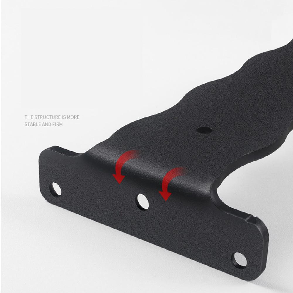 2Pcs Heavy Duty Carbon Steel L Shaped Bracket - Invisible Shelf Support with Screws, Wooden Board Rack Wall Mount Hardware