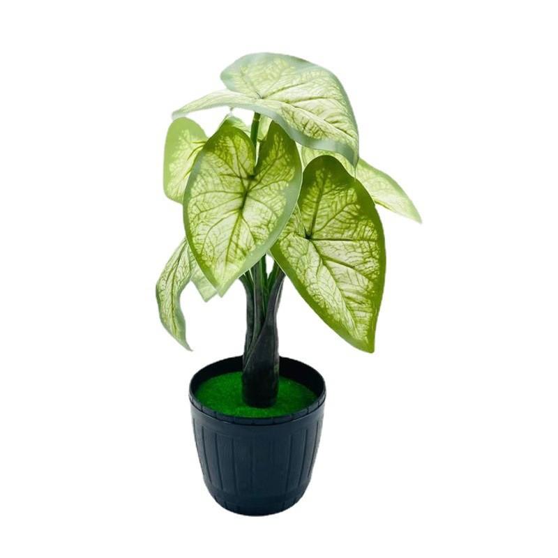 Leaf Taro Simulation Monstera Deliciosa Artificial Plant Bonsai Decor Indoor