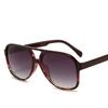 Aviator zonnebril met dubbele brug voor dames en heren, casual, modieus, anti-verblinding, ideaal voor autorijden, strand en reizen.