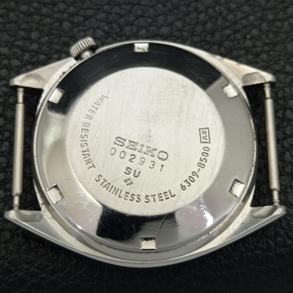 Seiko 5 AUTOMATIC VINTAGE 6309A JAPAN MENS GREEN COLOR DIAL WATCH A701245-5 R206a-a701245