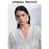 UR Autumn Women's 3D Jacquard Open-Front Shirt
