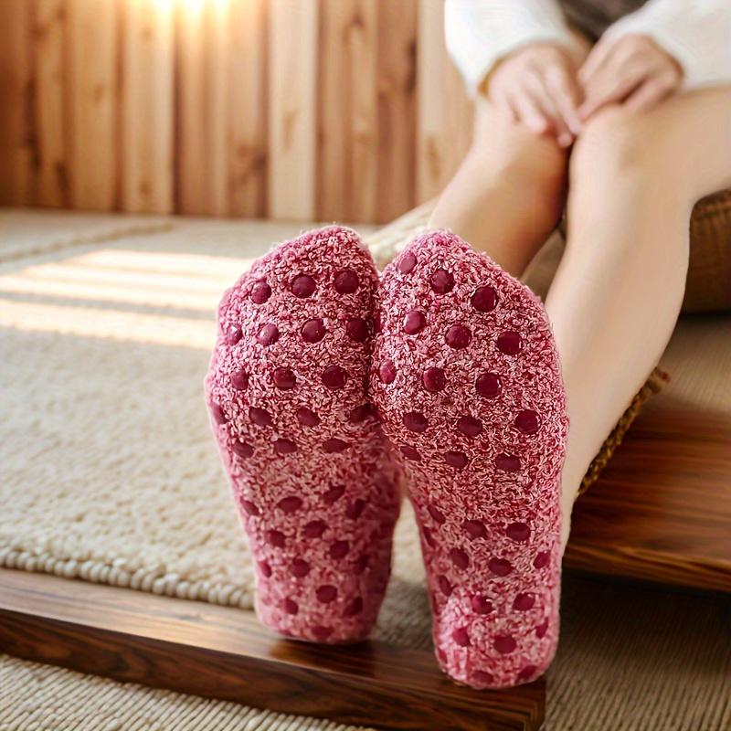 Plush Fleece Women's Indoor Slippers Non-Slip Soft Sole Winter Warm House Floor Shoes Cute Slippers, Home Comfort Footwear