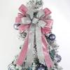 2pcs Glitter Xmas Bow Knot Large Size Christmas Tree Ornaments Christmas Tree Bows  Wedding