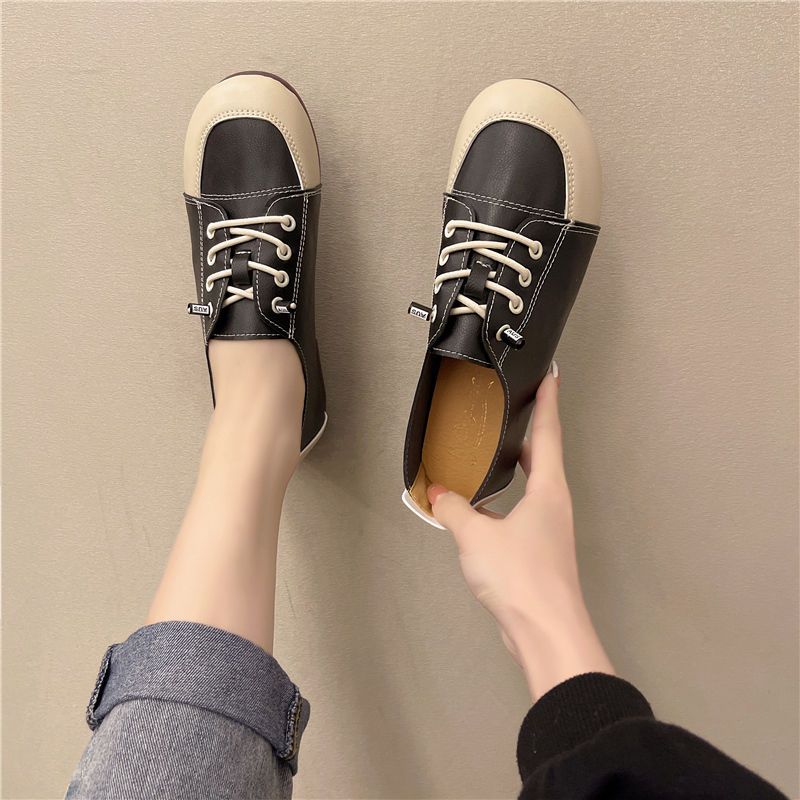 

Весняні туфлі на м’якій підошві та м’якій підошві з м’яким стилем, дихаючі, протиковзкі, повсякденні та універсальні туфлі з неглибоким круглим носом 40 чорний