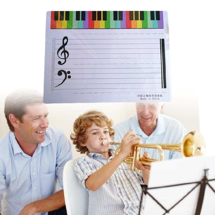 Professional Music Staff Learning Board Eraseable Music Notation Practice Board Safe PVC Materials For Educators uSE