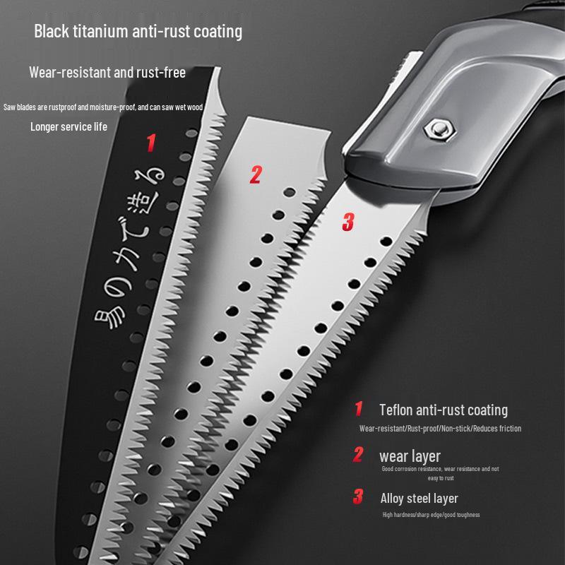 Japanese Folding Hand Saw: Fast Felling Tree Saw for Manual Wood Cutting