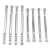 MN128 Suspension Tuning Kit 1/12 Scale Adjustable Metal Chassis Links with Hex Axle Upgrade for RC Car Handling & Stability