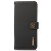 KHAZNEH For Samsung Galaxy A34 5G Phone Stand Case Wallet Genuine Cow Leather RFID Blocking Cover