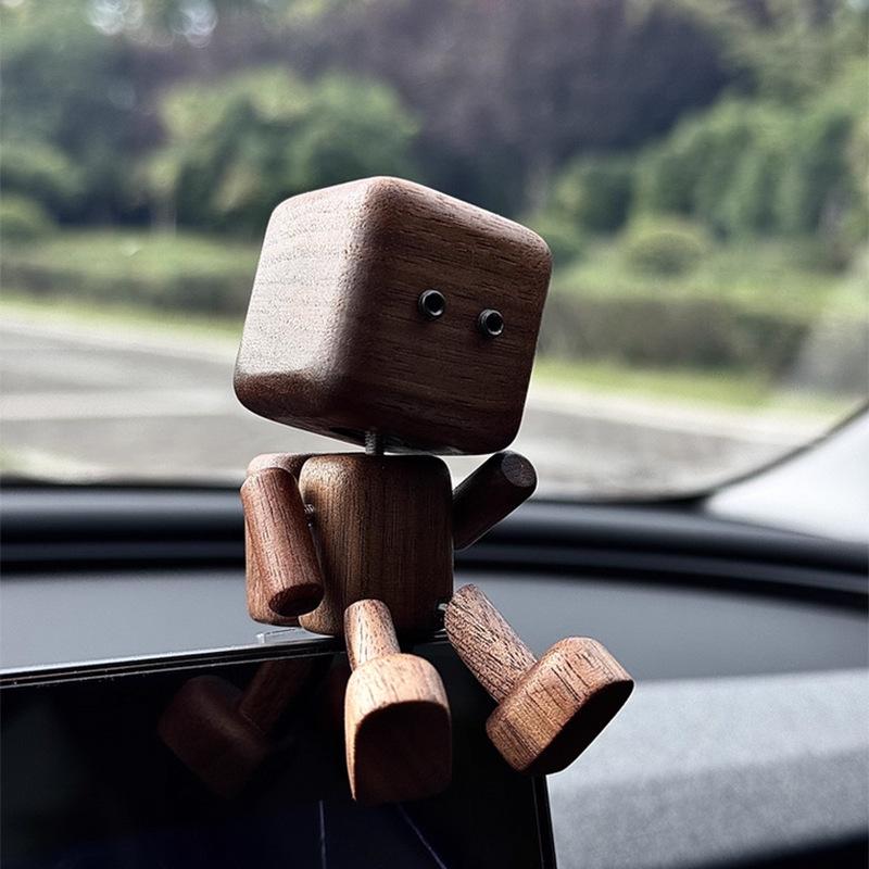 Shake Legs Wooden Car Air Outlet Can Place Aromatherapy Ornaments Shake Legs
