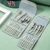 Nail Clippers Sets 12/16Pieces Stainless Steel Manicure Set Professional Nail Clipper Kit of Pedicure Tools