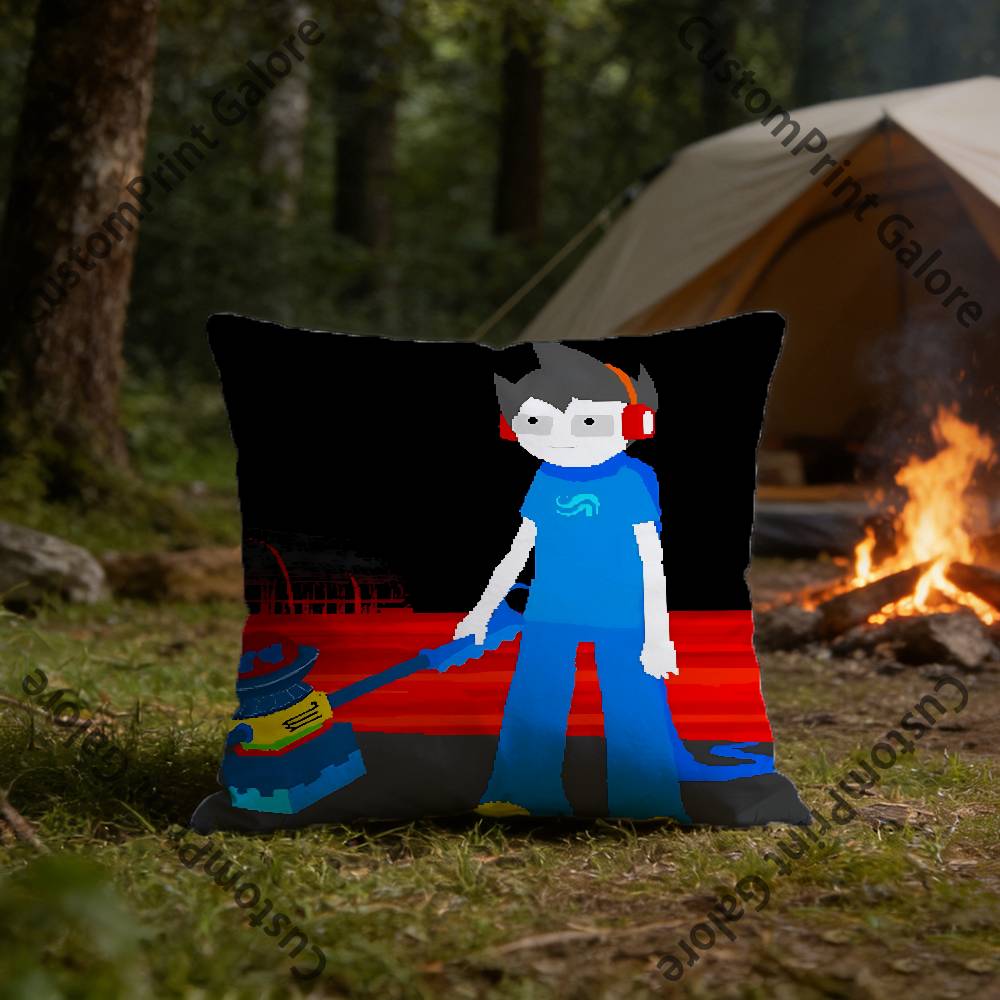 HHomestuck HD Print Square Pillow Cover Polyester Lightweight Customizable for Home Office Sofa Decor