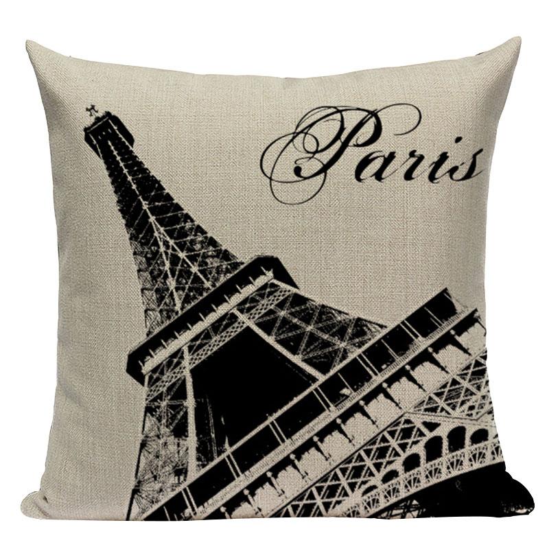 London decorative Printed Throw Pillows home cushions covers London Bridge paris  Eiffel Tower cushion Dropshipping cushion