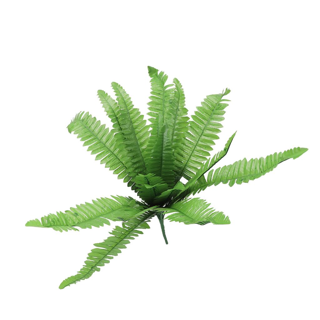 Artificial Boston Fern Lifelike Plant Leaves Outdoor Decoration Hanging for Garden Home Office Porch