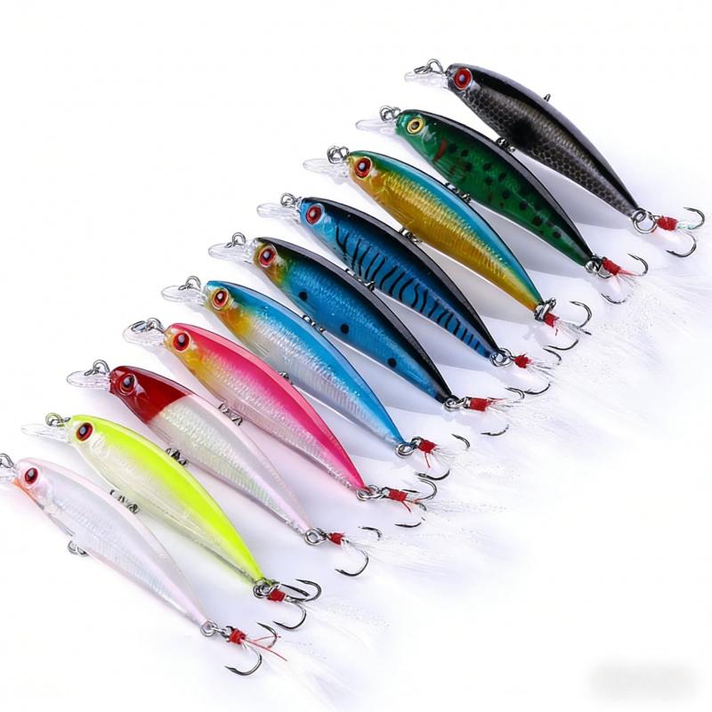 Lure Bait Set Bionic Imitation Bait Long Casting Special for Bass and Red Snapper9cm7gLaser Crazy Minnow Hard Bait for Freshwate