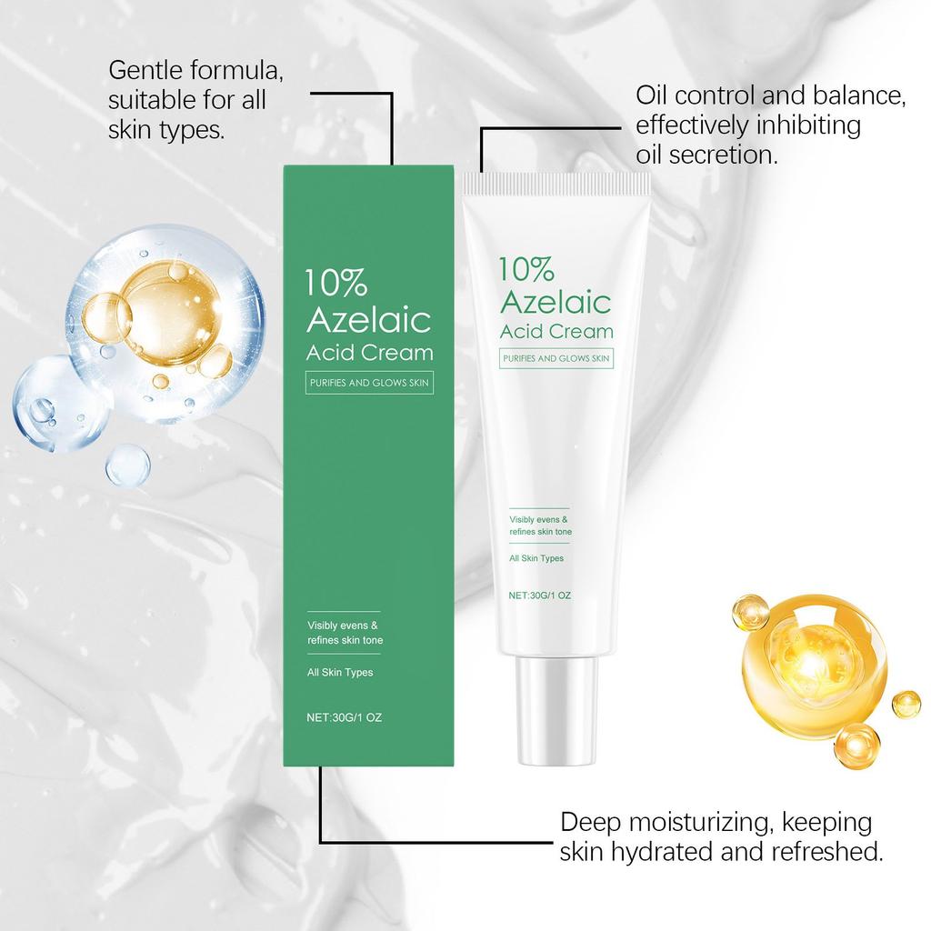 Azelaic Serum Cream, Repairing Moisturizing Face Oil Control Moisturizing Mild Refreshing Cream