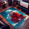 1pc Inuyasha Print Area Rug - Soft,Washable Non-Slip Indoor Mat for Office Chairs,Living Room,Home Office Decorative Rug