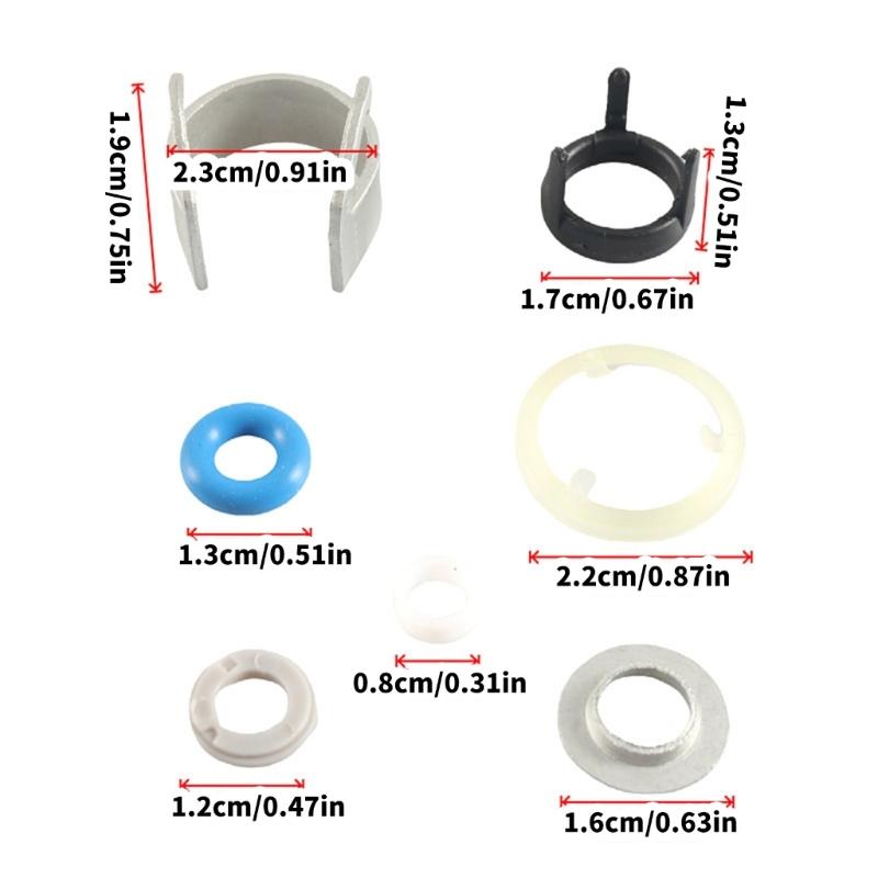Easy DIY Fuel Injector Service Kit 06H998907B Replacement Aluminum Fuel Injector Rebuild Simple Installation for Car