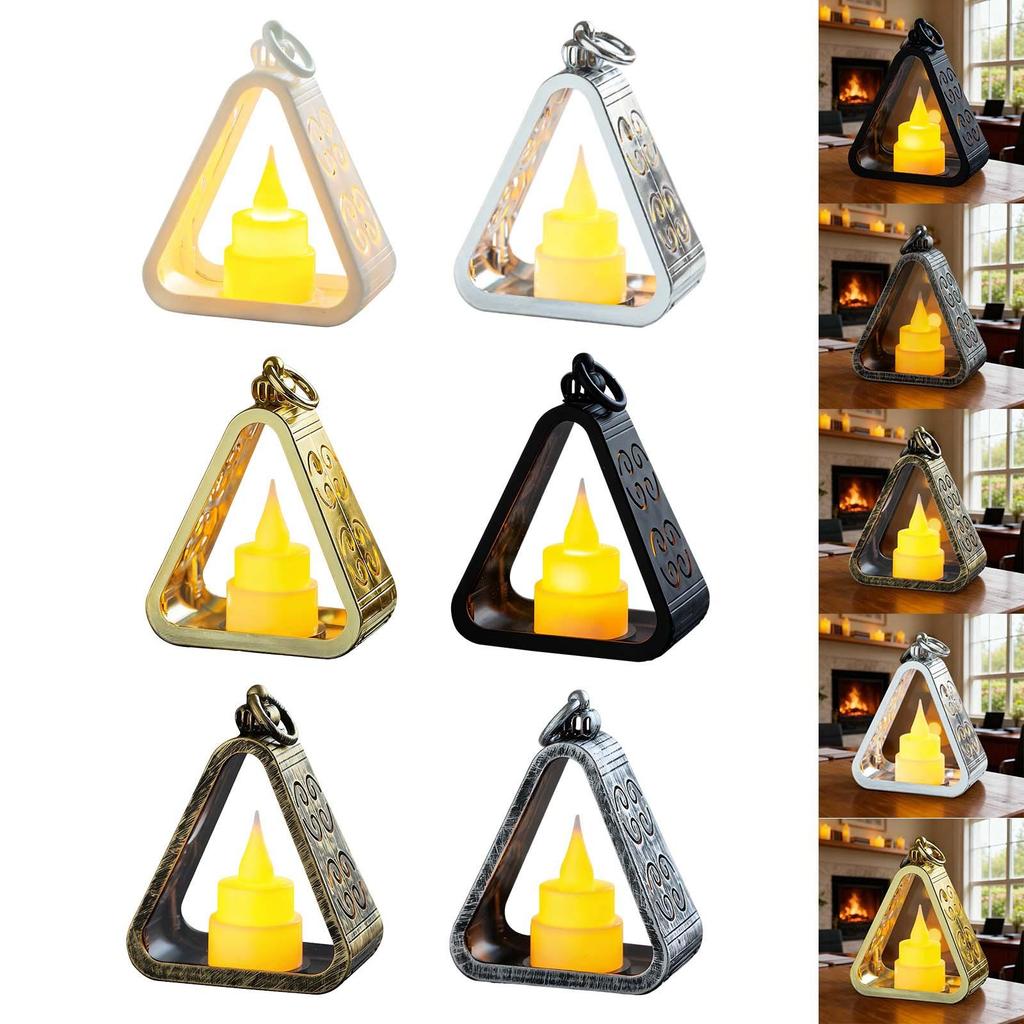 Creative Bedside Lamp Warm White Small Gift Idea Triangle Desk Lamp Ornament Nightlight for Cabinet Office Dorm Bedroom Study
