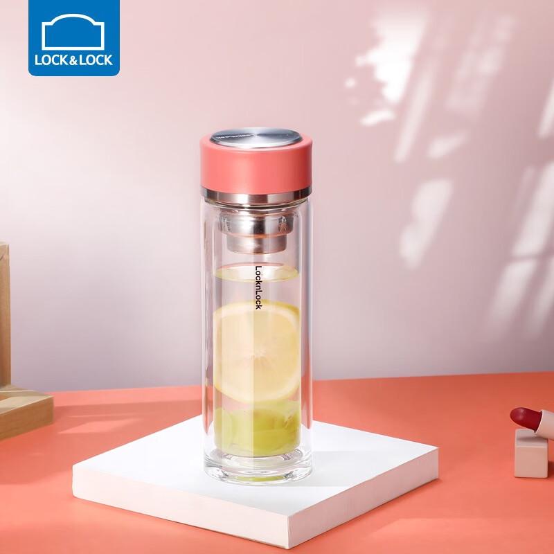 LOCK&LOCK LLG629 Double-Layer Glass Tea Cup 320ml