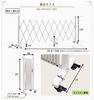 Almax Aluminum Telescopic Fence with Casters 1m High x 3m 1 Unit (White), Wide, QXG1030NWT,