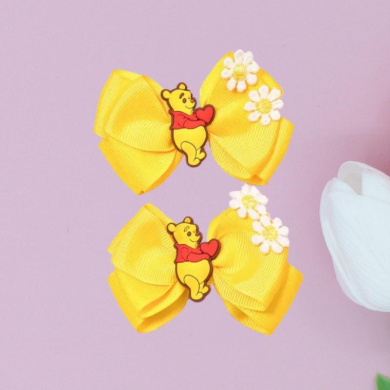 Ribbed Colorful Cartoon Hair Clips - New Style Girls Fashion Accessories