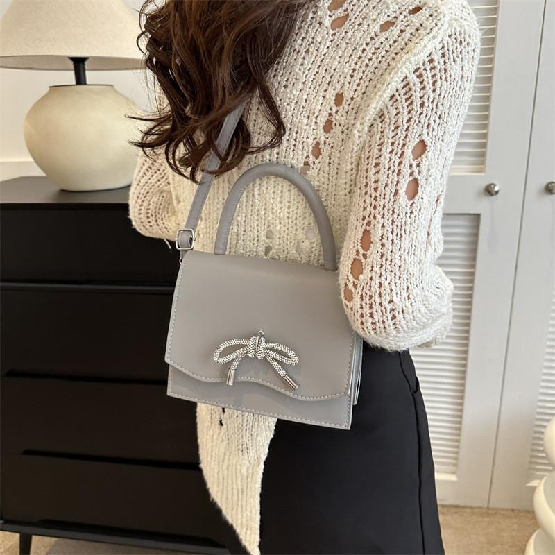 Vintage Chic Small Square Bag For Women In Black White Blue Grey And Rose Pink For Casual Commute Stylish Look