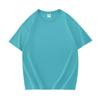 Unisex 200g Pure Cotton Drop-Shoulder T-Shirt, Short-Sleeve, Blank Design, Ribbed Collar, Back-Buttoned, Ideal for Class Uniforms, High Quality.