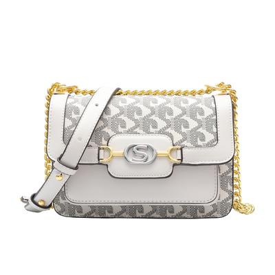 Fashionable Dog Tooth Printed Small Square Bag, Retro Large-capacity Commuting Bag, Women's Casual and Simple Single-shoulder Crossbody Bag