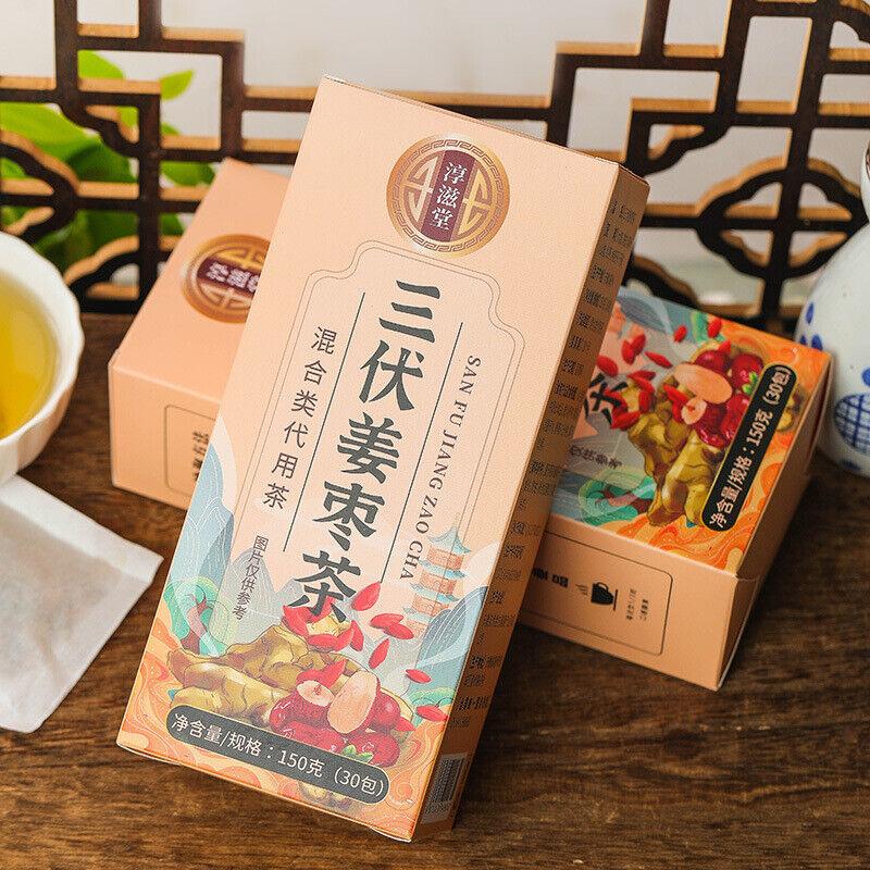 Chunzitang Three-Fu Ginger Jujube Tea Sugar-Free Health Tea