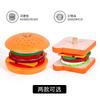 Children'S Mini Playhouse Sandwich Burger Fries Set Educational Early Education Building Block Simulation Toy