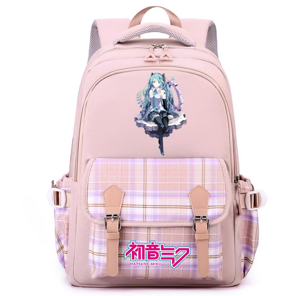 Anime Hatsune Miku Printed Large Capacity Backpack for Teenger Student Girl Boy Schoolbag Bookbag Women Waterproof Travel Bag Bookbag Mochila Gift