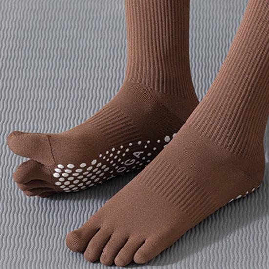 Yoga Socks Non-Slip Grip with High Elasticity Fitness Traction Points Socks Socks for Home Gym Yoga