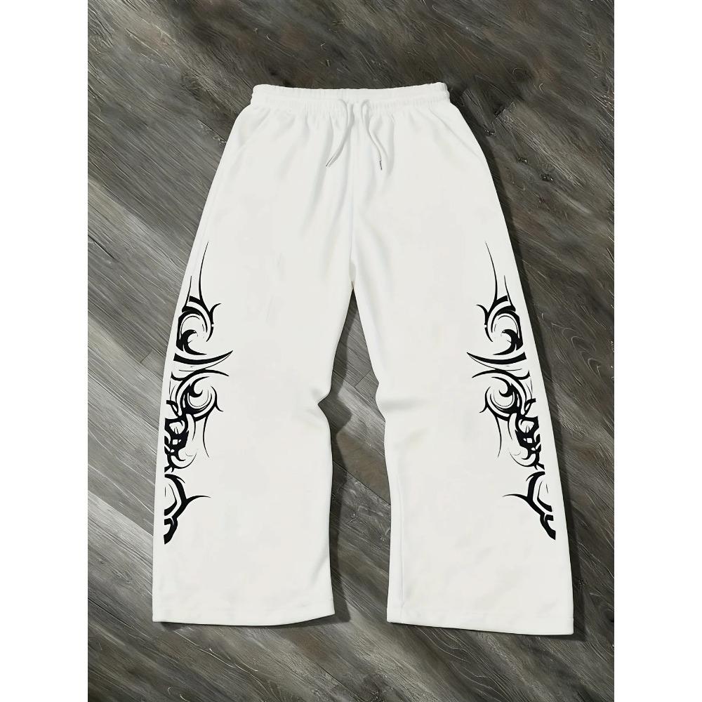 Fashion Men's Casual Gothic Sports Jogging Pants Straight Leg Autumn New Street Jogging Pants