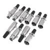 uxcell 5 Pairs Male/Female XLR Jack Socket Plug Audio Connector Adapter