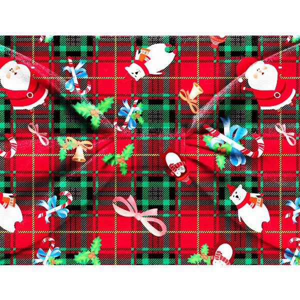 Cross-Border Christmas Print Yoga Waist Headband - 15CM Wide, High-Elastic, Sweat-Absorbing Hair Tie