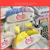 Cotton Doll Pencil Case With Plush Large Capacity Creative Storage For Students And Kids