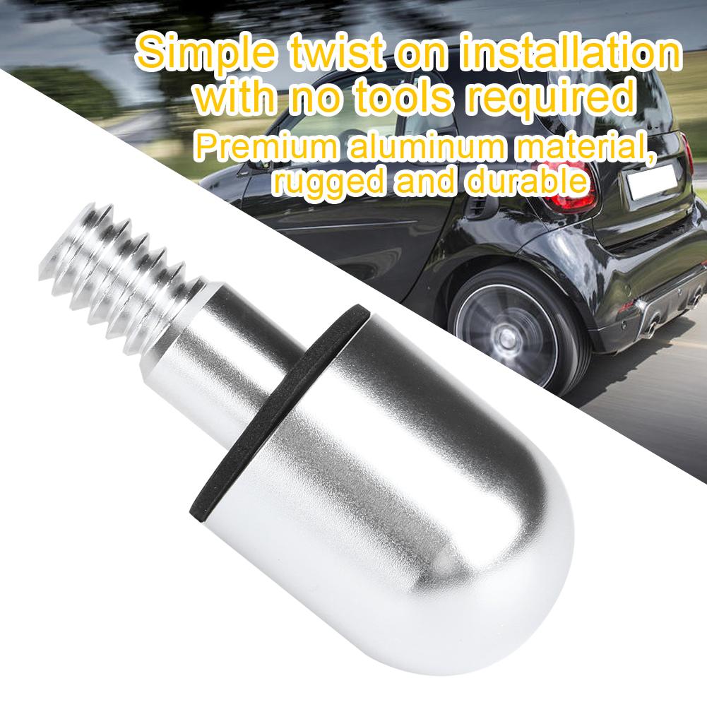 Car Front Bumper Round Nail Guard Anti Collision Protector Fit for Benz SmartSilver