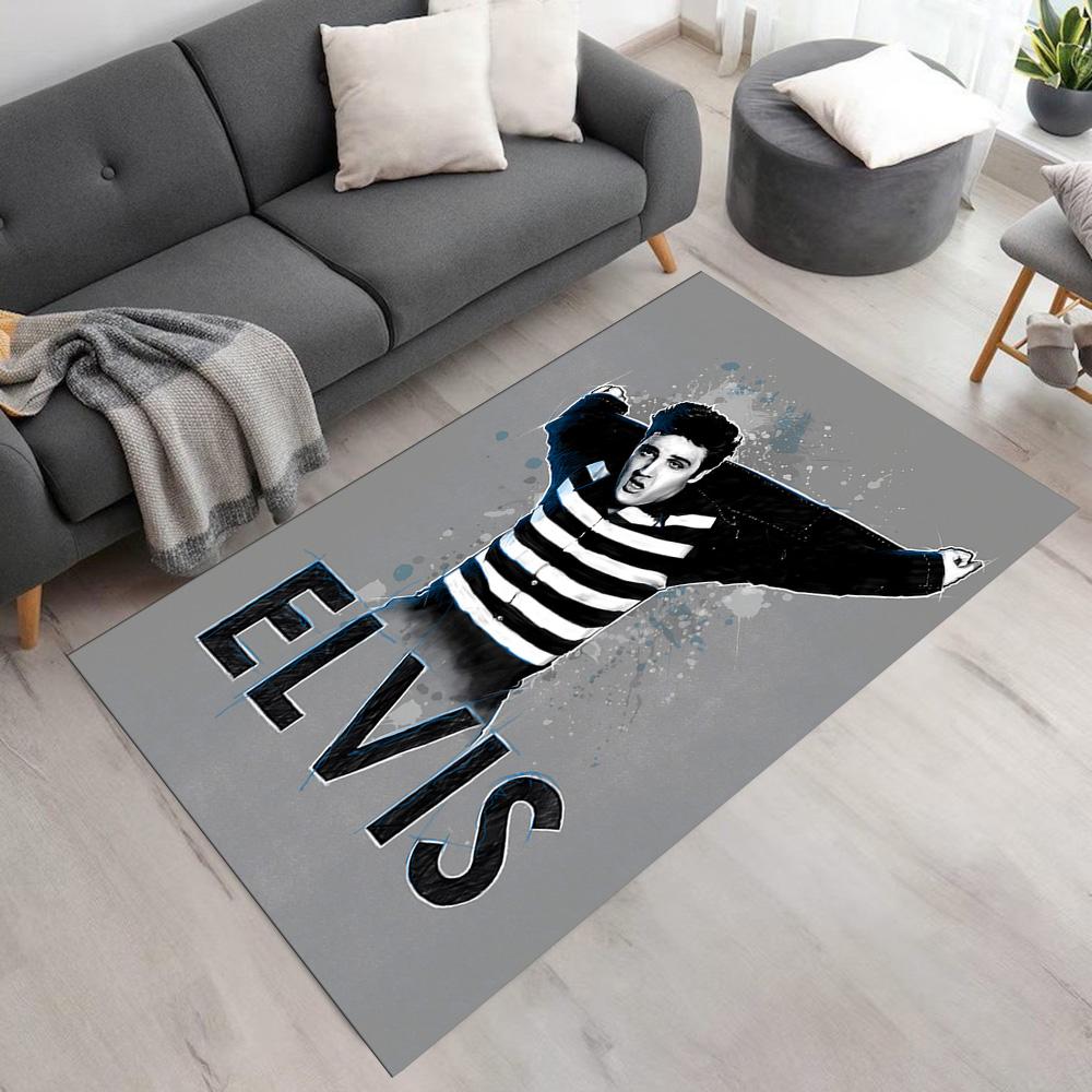 Elvis Presley Floor Mat Design for Foyer Outdoor Game Room Living Rooms Antislip Carpet Office Home Decor Spiritual Gift
