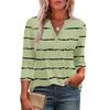 3/4 Sleeve Shirts For Women Tees Blouses Casual Plus Size Basic Tops Pullover Ladies Tunic Blouses