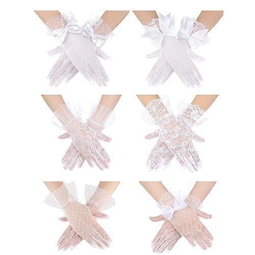 Meier X 88529 red lace transparent gloves red lace gloves белый