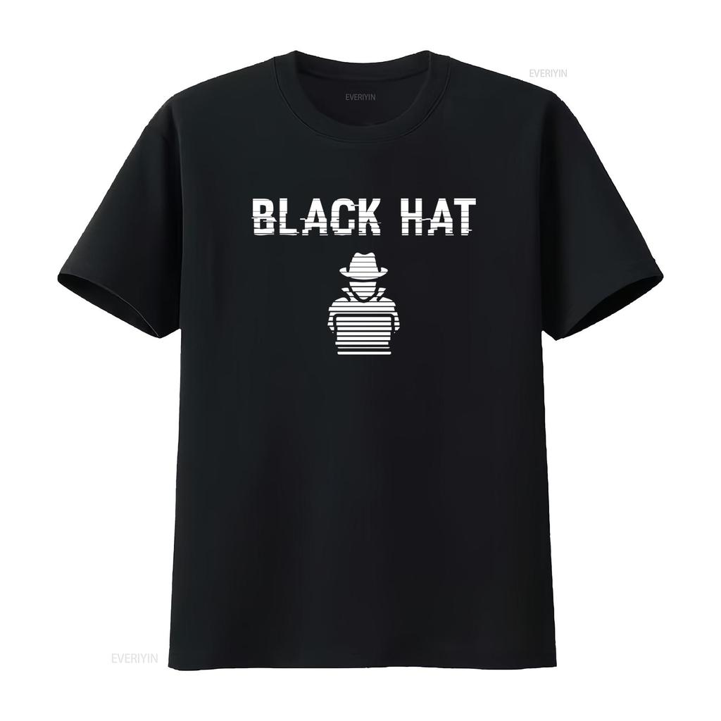 Cool Black Hat Hacking Cybersecurity Expert Cyber Dark Web Hactivist Online Internet Security Hacker T Shirt vintage Washed