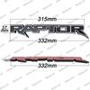 Djsh6 3D Large RAPTOR Emblem Badge Body Side Door Logo Car Stickers For FORD RAPTOR F150 Fx4 XLT Trunk Rear Modified Accessories