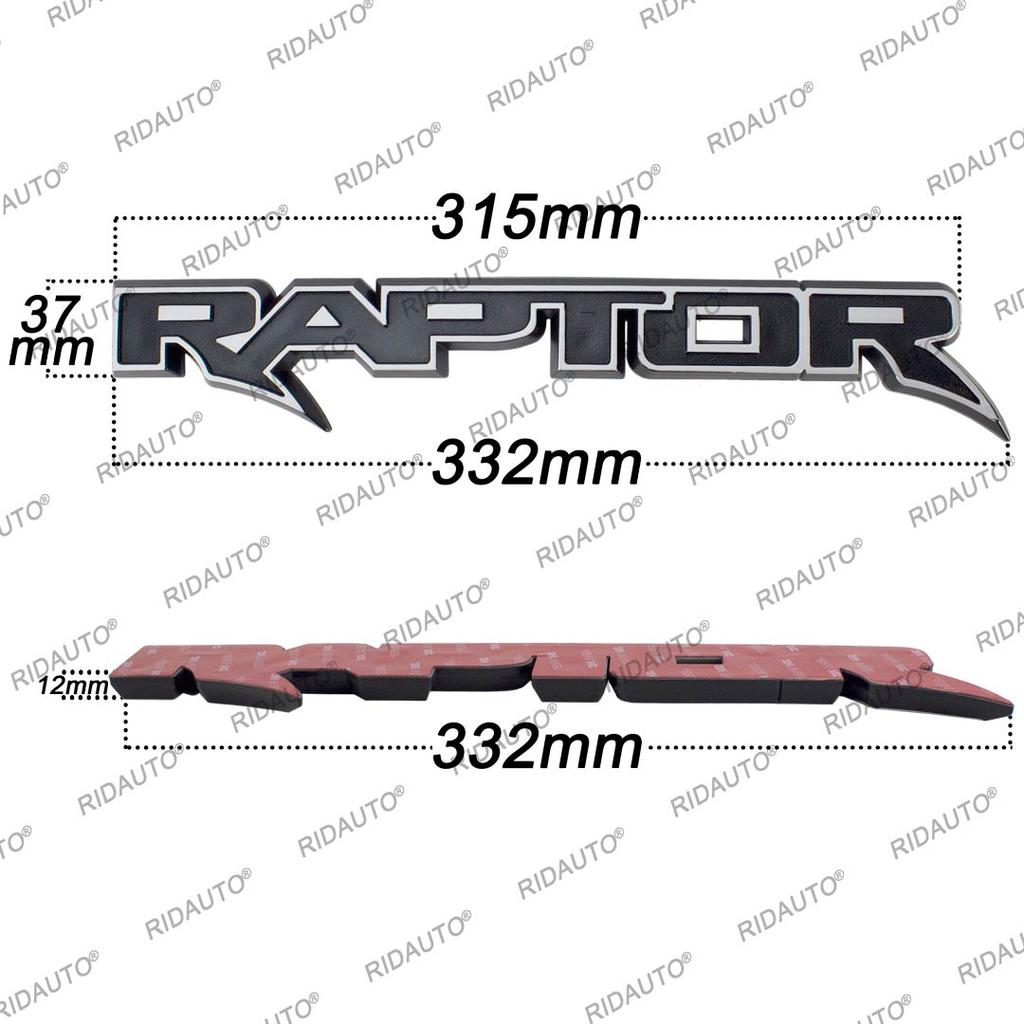 Djsh6 3D Large RAPTOR Emblem Badge Body Side Door Logo Car Stickers For FORD RAPTOR F150 Fx4 XLT Trunk Rear Modified Accessories