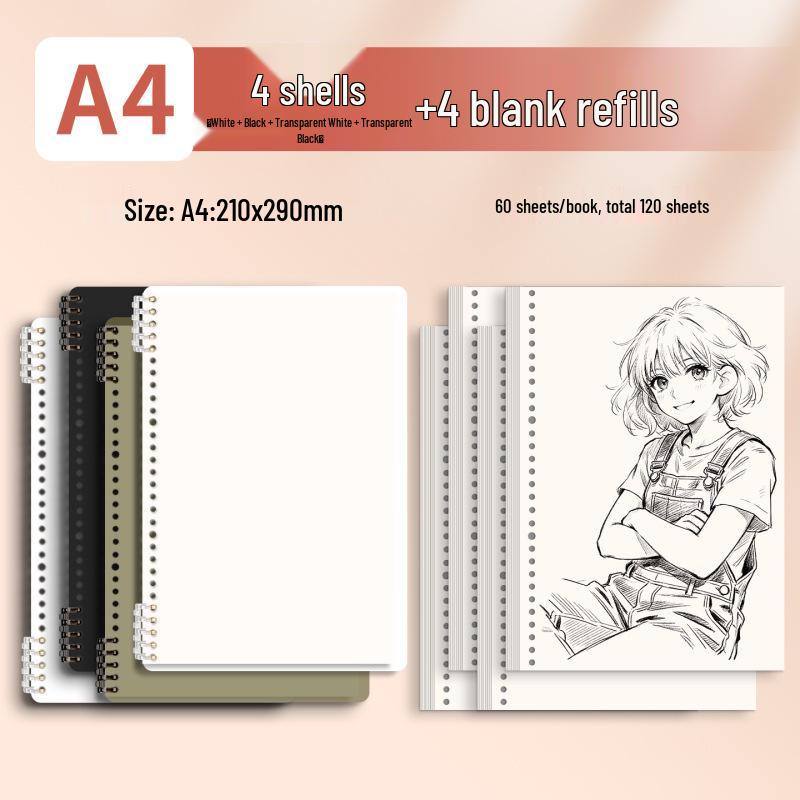 Morandi Detachable Student Sketchbook - Thick, Comfortable, Colorful Art Drawing Pad