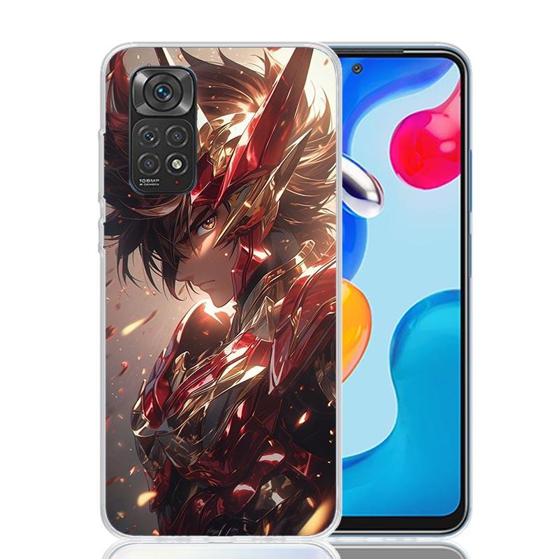 Saint Seiya Cool Phone Case For Xiaomi Redmi Note 15 14 13 12S 12 Pro Plus 11S 11E 11 11T 10S 10 Art Soft Pattern Cover Redmi No