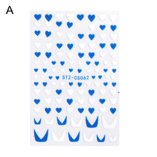 Immagini vivaci Cursori per unghie Delicati e leggeri Glitter fai da te Linea francese Scintillanti decalcomanie a strisce oblique