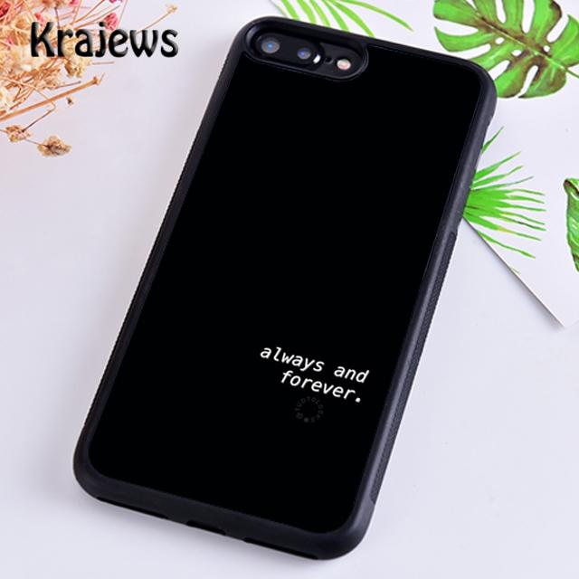 Krajews The Vampire Diaries Always And Forever Phone Case For iPhone 16 15 SE2020 14 6 7 8 Plus 11 12 13 Pro Max Coque Fundas