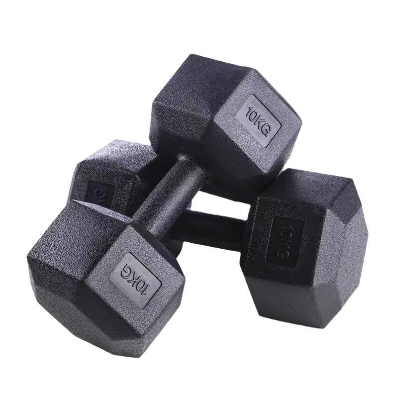 Hex Dumbbells & Kettlebells: Men's & Women's Rubber Coated Home Fitness Equipment