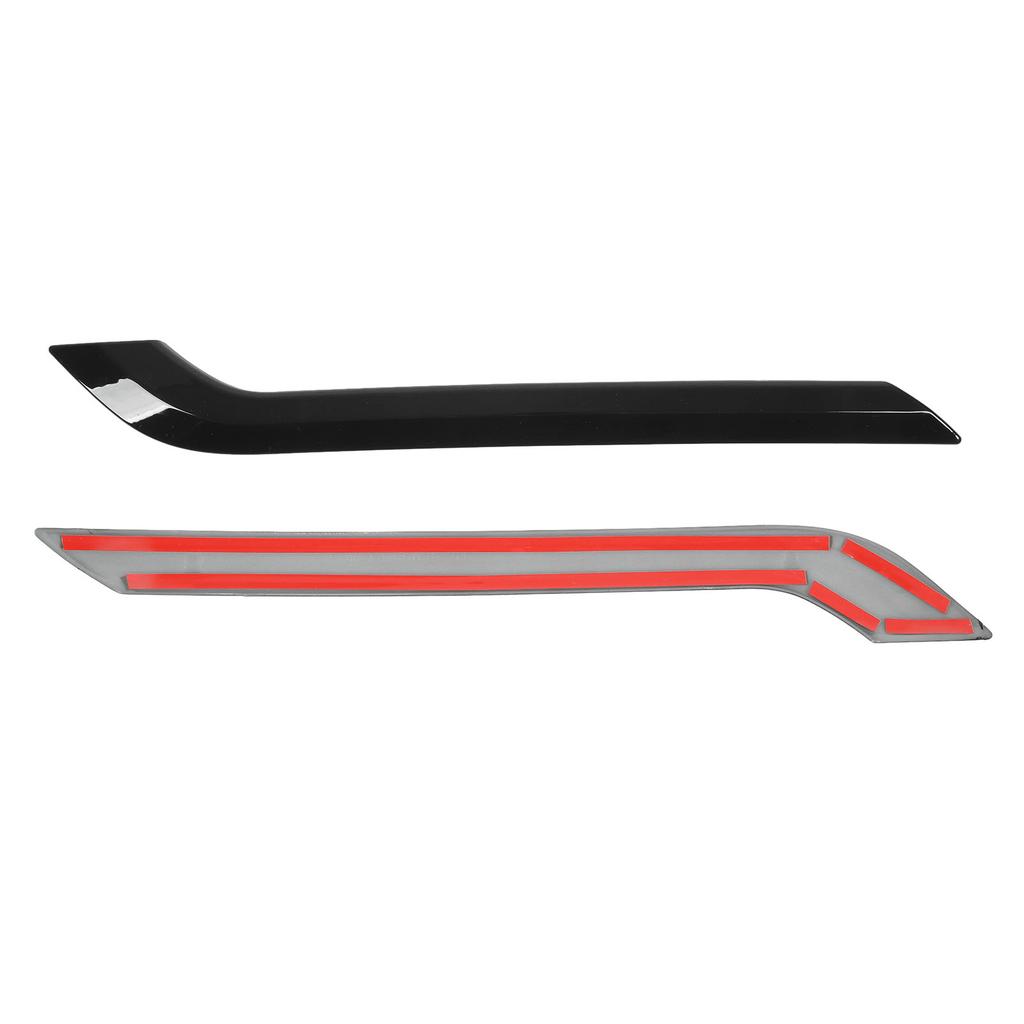2Pcs Rear Fog Light Trim Cover Left and Right Trim Strip Replacement for Tesla Model Y 2020 To 2023 Varnish Black
